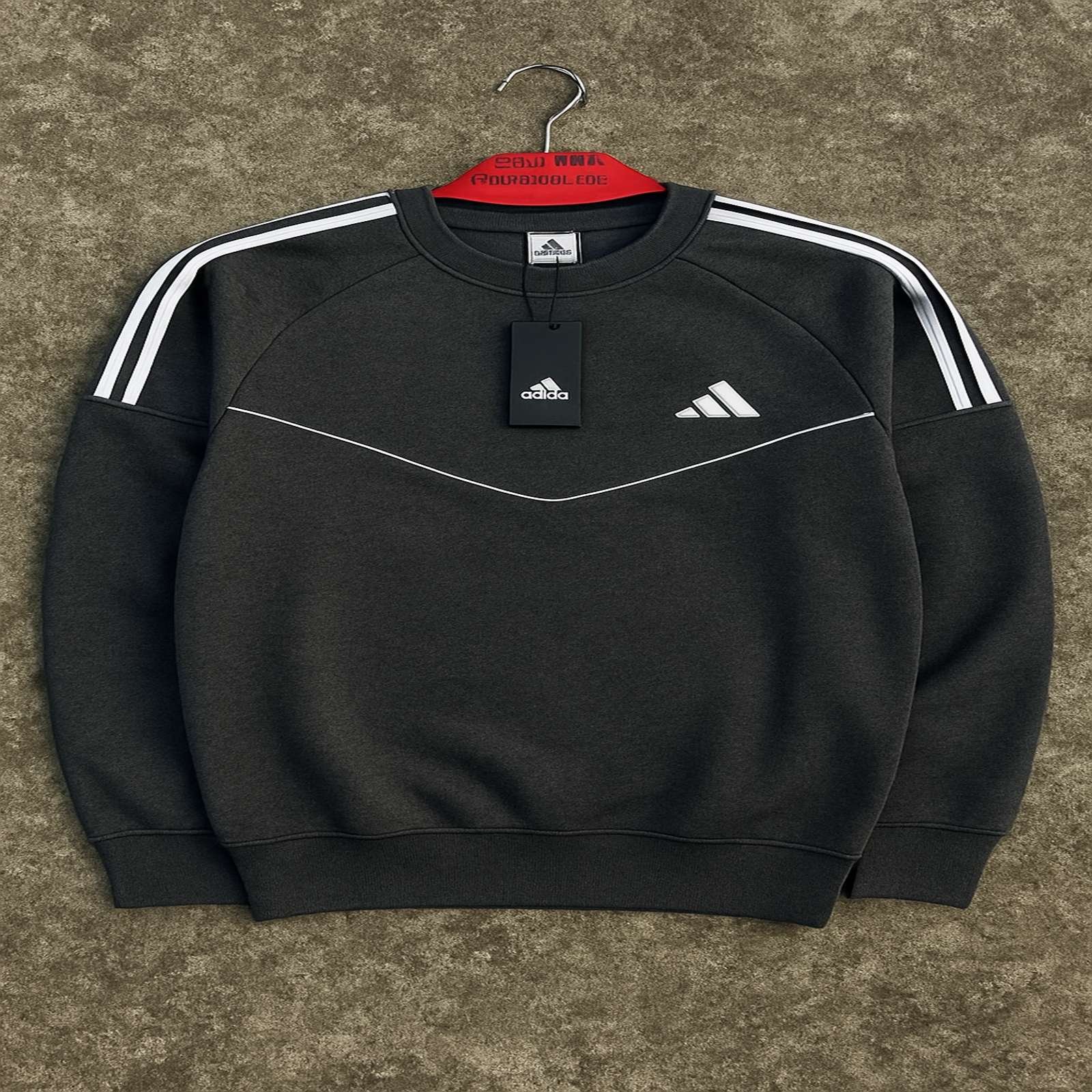 63f1ceb7-0fc8-4f13-8ff2-95434dc02e75 Trust sports-Sweatshirt for men soft & comfortable -winter vibes-Ash. - Image 1