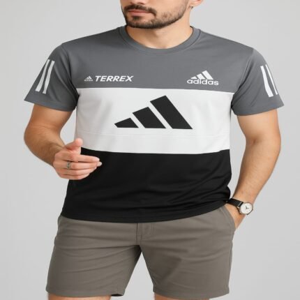 Trust sports t-shirt for men-imported fabric Grey.