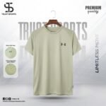 Trust sports t-shirt for men-imported fabric under amour Brown