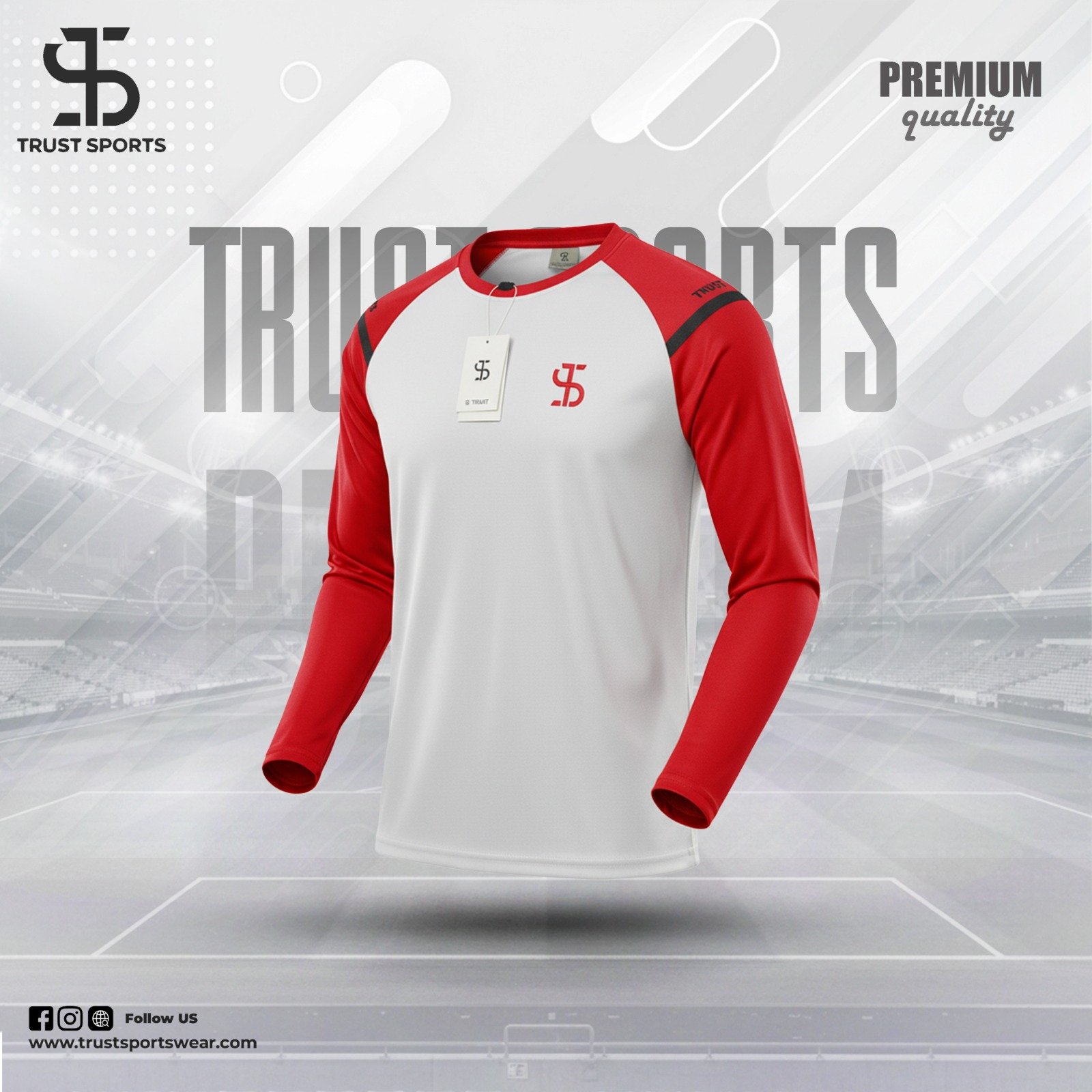 WhatsApp Image 2025-10-25 at 22.02.55_c5ef2b05 Trust sports Full Sleeve T-shirt for Men - Winter Long Sleeve Red. - Image 1