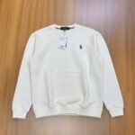 Trust sports-Sweatshirt for men soft & comfortable -winter vibes-white.