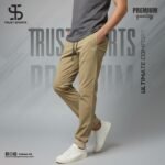 Trust sports premium Quality Tomson Joggers trouser-khaki.