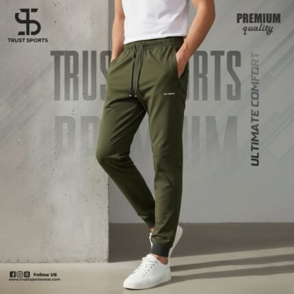 Trust sports premium Quality Tomson Joggers trouser-olive.