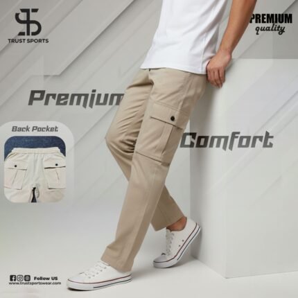 Trust Sports- MITRE 6 pocket Cargo Trouser-khaki.