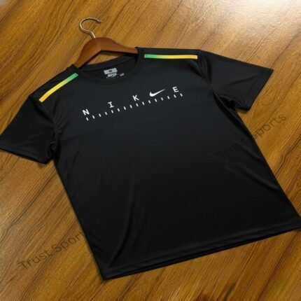 Trust sports t-shirt for men-imported fabric -Black.