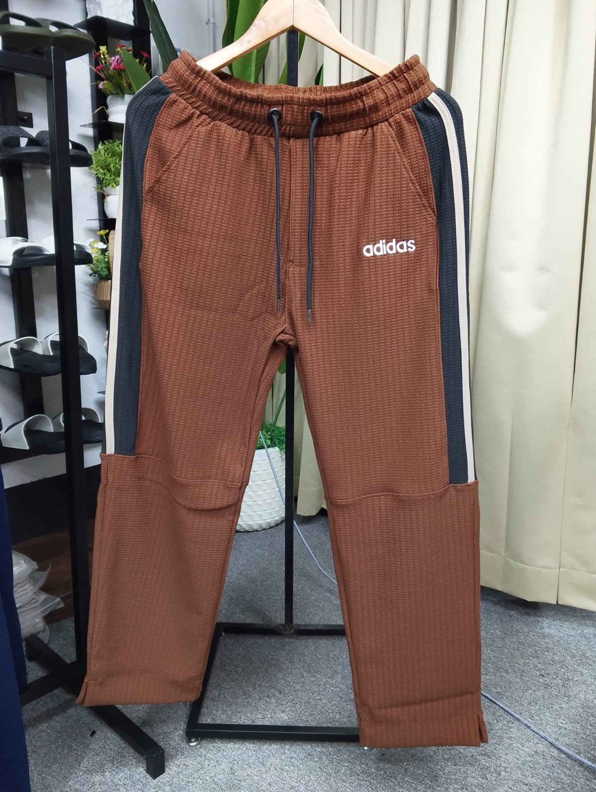 19 Premium Waffle Design Track Pants / Cargo Panel Joggers - Image 1