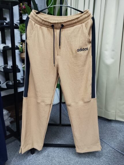 Premium Waffle Design Track Pants / Cargo Panel Joggers