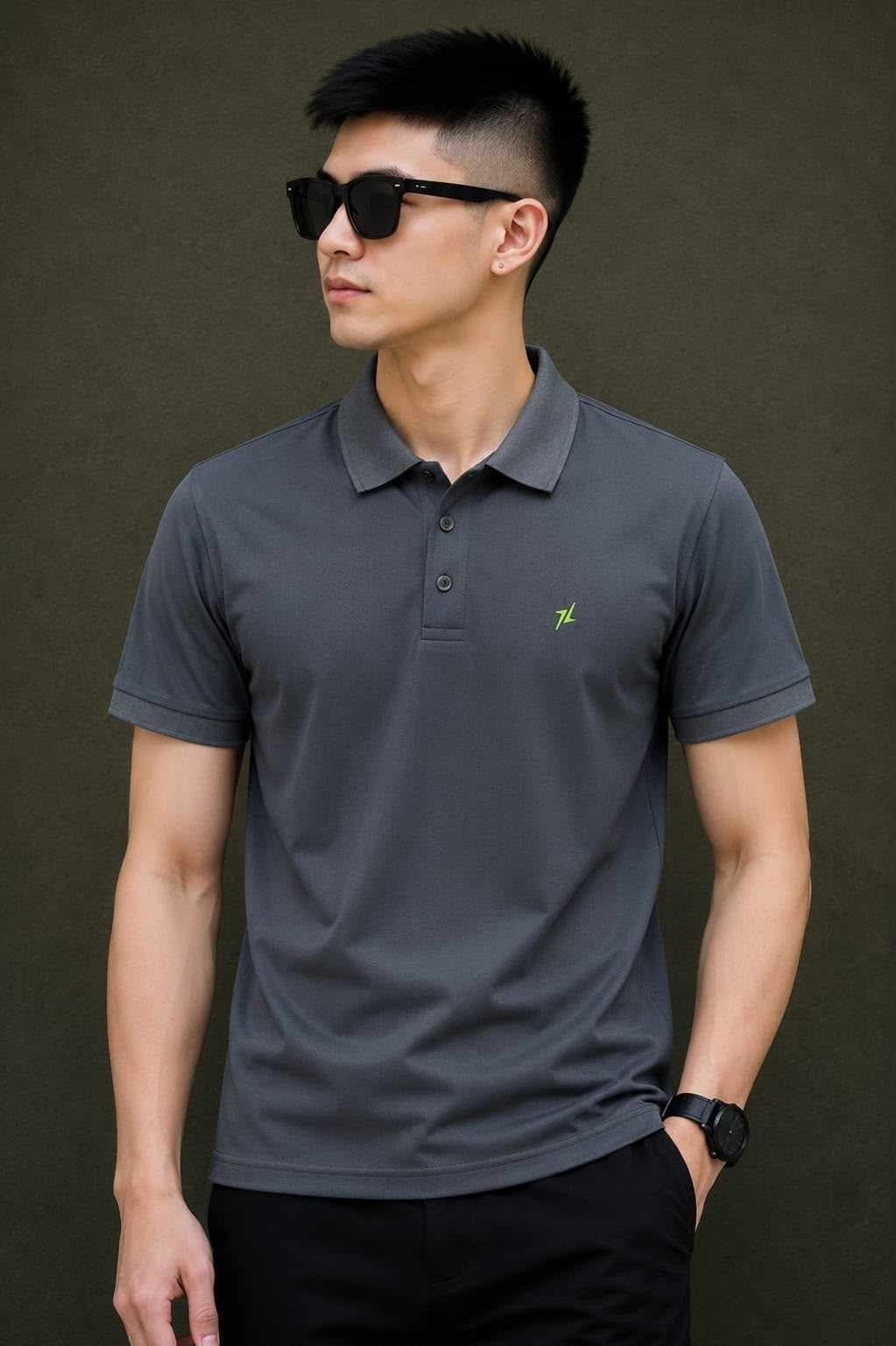 polo 12 Zayham Premium Quarter-Zip Performance Polo - Image 1