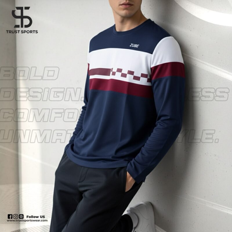 Premium Sports Fabric Full Sleeve T-Shirt for Men